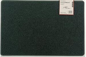 Nicoman Duża zewnętrzna wycieraczka pod drzwi wejściowe, nadająca się do prania strumieniem (60 x 90 cm, zielona)