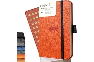 DINGBATS* NOTEBOOKS Dingbats* - Wildlife Lined Pocket Notebook A6 - PU Leather Hardcover Journal - Ideal for Work, Travel - Pocket, Elastic Closure, Pen Holder, Bookmark