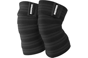 Bodyprox Ginocchiera per squat, sollevamento pesi, powerlifting, leg press e cross training, supporto per ginocchio per uomini e donne