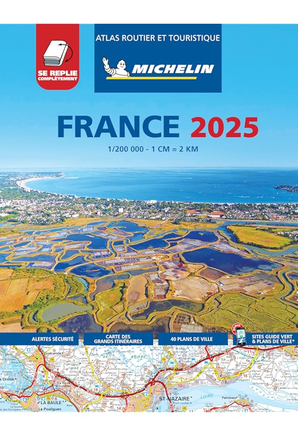 France 2024 - Tourist & Motoring Atlas A4 Laminated Spiral