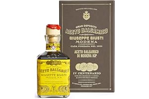 Giuseppe Giusti Quarto Centenario Aceto Balsamico di Modena IGP ocet balsamowy z modeny, 4 złote medaliki, butelka Cubica w opakowaniu prezentowym (1 x 0,25 l)
