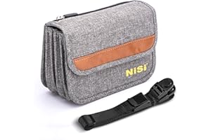 NiSi Caddy 9 Carry Pouch | Holds up to 9 Pcs Square (100x100mm) or Rectangular (100x150mm) Camera Lens Filters | Shock-Proof, Water Resistant, Easy Access, Straps for Cross-Body and Tripod Mounting