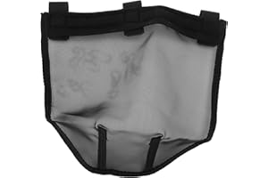 Qcwwy Couverture de Nez de Cheval, Filet de Nez de Cheval Respirant Couverture de Mouche de Nez de Cheval pour la Protection du Visage des Chevaux (M)