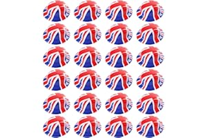 I LOVE FANCY DRESS VE Day Union Jack Plastic Bowler Hat - Pack Of 24 - British Flag Fancy Dress Hat for Men & Women - Jubilee, Royal Events, Street Parties, Festivals & Themed Celebrations