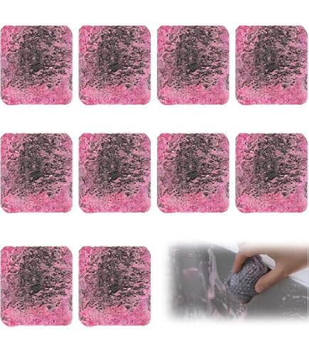 30 Pièces Tampon Jex avec Savon - Tampons à récurer en Laine d'acier