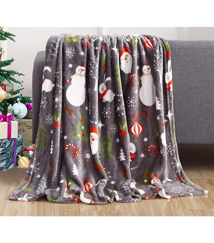 Couverture de Noël en polaire légère et pelucheuse pour chien, chiot et teckel