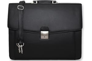 Gloria Kaos BORSA CARTELLA VENTIQUATTRORE PORTADOCUMENTI 24 ORE VALIGETTA DA UFFICIO LAVORO (Nero MA32)