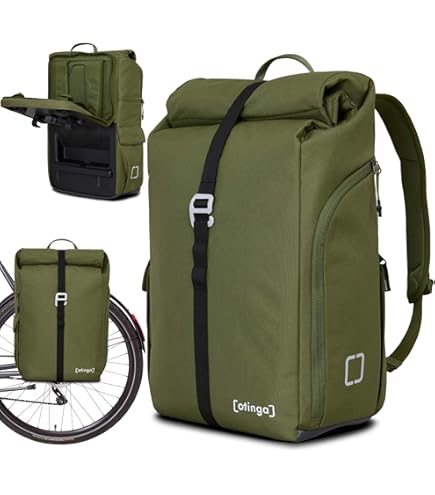 Forrider 3-in-1 fietstas voor bagagedrager met rugzak, waterdicht, 27 liter, bagagedragertas, reflecterend, zadeltas voor fiets Forrider 3-in-1 fietstas voor bagagedrager met rugzak, waterdicht, 27 liter, bagagedragertas, reflecterend, zadeltas voor fiets