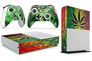 GIZMOZ N GADGETZ Xbox One S WEED Console Skin Decal Sticker + 2 Controller Skins