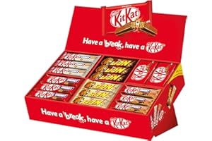 NESTLÉ KITKAT & LION Süßigkeiten-Mix, Schokoriegel-Box mit 6 verschiedenen Sorten, insgesamt 68 Riegel, 1er Pack (1x2.8 kg) (Verpackung kann variieren)