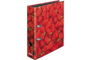 Herlitz segregatory, format A4, grubość 8cm, motywy różnych owoców, pojedynczo lub w zestawach 2/3 / 5 sztuk, poziomki