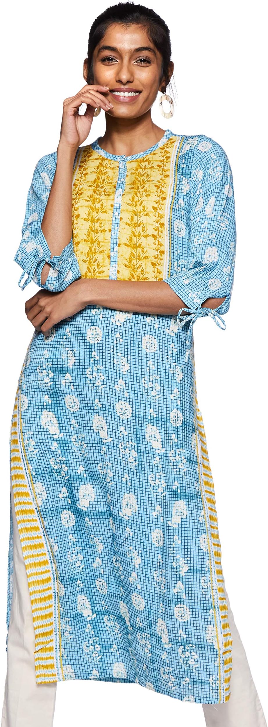 Aurelia Women's Rayon Straight Kurta