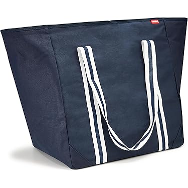 Boncy® Strandtas met Ritssluiting XL - Grote Opvouwbare Schoudertas tote bag voor het