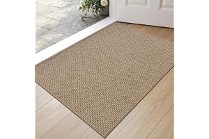DEXI Dörrmatta Inomhus 44 x 76 cm, Mörkbeige | Polyestermaterial, halkfri, smutsavvisande, låg profil, för entré, hall och ve