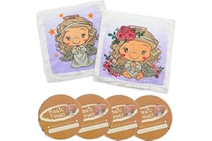 MIK Funshopping Set di asciugamani magici per la pulizia, asciugamano magico, regalo per bambini Tombola (set di 4 angeli custodi)