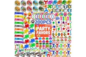 AMY & BENTON AmyBenton Mitgebsel Kindergeburtstag Junge Mädchen, Kindergeburtstag Gastgeschenke, Give Aways Kindergeburtstag, Goodie Bag Kindergeburtstag, 200 Stück Pinata Füllung