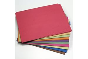 BE CREATIVE Papel de azúcar reciclado A3 de diez colores, 100 g/m², 100 hojas de BCreative ®