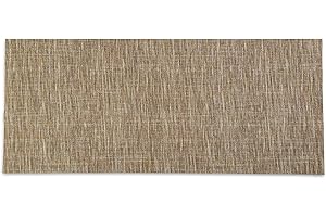 HomeLife Tappeto Cucina Antiscivolo Lavabile in Vinile 52X240 Made in Italy | Passatoia Antimacchia in PVC Interni ed Esterni Stampa Tinta Unita Tortora | Tappeti Runner Lungo in Gomma [240 cm]