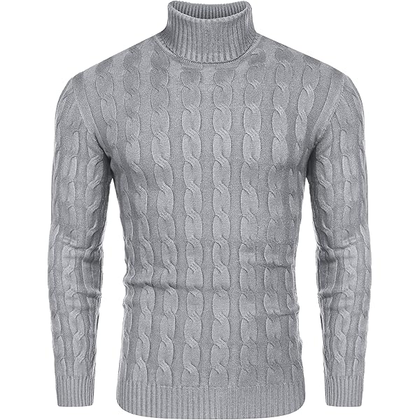 COOFANDY Heren trui 1/4 rits gebreide trui lang mouw mock hals pullover winter coltrui truien, Wit, L
