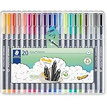 STAEDTLER 326 C20G Fibre-Tip Pen in Cardboard Pack - 20 Colours (1
