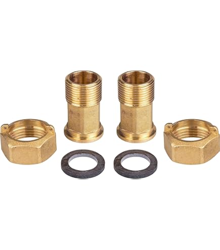 2 Stück Wasserzähler Anschlussfittings 3/4" Messing - MONTERAL