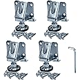 Rok Hardware 4 Pack Heavy Duty 8000 LB Capacity Adjustable Furniture Leg Leveler