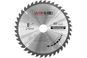 SAXTON BLADES TCT21640T Saxton TCT tarcza tarczowa do drewna 216 mm x 30 mm x otwór x 40 T do Bosch Makita Dewalt