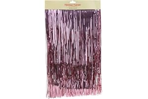 Christmas Concepts® Lametta Brillante - Decoraciones para árboles de Navidad (Rubor Rosa)