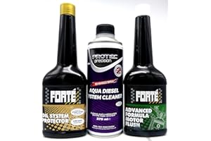 RINTALEN Forte Oil Flush & Oil System Protect Treatment & Aqua Diesel System Cleaner. Pack of 3