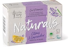 Little Soap Company Naturals Range - Bar Soap | Vegan, Cruelty Free, No SLS or Parabens, Refreshing Cleansing Soap bars, Natural Eco Friendly Body & Hand Soap, 100g (Citrus & Lavender)
