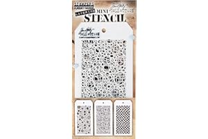 STAMPERS ANONYMOUS Tim Holtz - Stampers Anon Mini plantilla, set #46, talla única