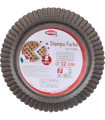 Stampo Crostata Antiaderente Moneta Zecchino - Diametro 28 Cm Made In Italy - Foto 2