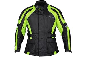 RKsports WATERPROOF MOTORCYCLE MOTORBIKE JACKET BLACK CE ARMORS