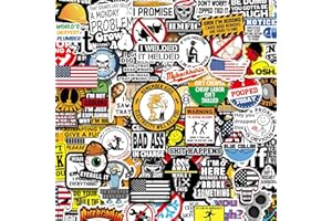 CARRENEU Lot de 150 autocollants pour casque dur - Autocollants amusants pour adultes - Étanche - Col bleu - Multi-usages - Pour machinistes, électriciens, soudeurs