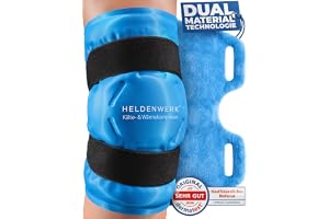 HELDENWERK® Kylmanschett knä med kardborreband – gel kylpack, kyldyna