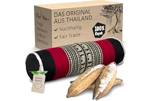 ‎LIVASIA livasia Nackenrolle extralang Nackenstützkissen - Ø 17x56cm - Nackenkissen, Sofakissen Muster, Beinlagerungskissen Kapok, Armlehne Palettenmöbel, Garten und Balkon, handgefertigt