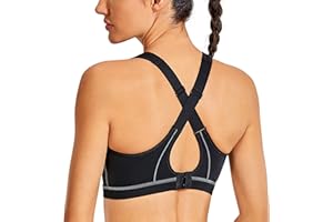 SYROKAN Reggiseno Sportivo da Donna High Impact Reggiseno Sportivo Senza Ferretto