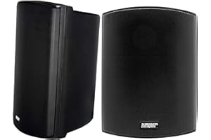 Earthquake Sound 5.25" All Weather Speakers Indoor/Outdoor Speaker System (Pair) BLACK