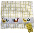 amuel Lamont & Sons Poli-dri Jacquard Tea Towel Yellow Chickens, Size 50cm x 70cm, 100% Cotton Terry Towelling , Ultra-absorbent & Super Soft, Machine washable, Yellow, One Size