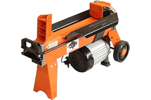 Forest Master FM8D-TC 5 Ton Electric Log Splitter with Workbench and Guard - Powerful, Efficient, and Safe - Small to Medium Wood Burners Log Length Capacity of 370mm - Pre-filled with Oil