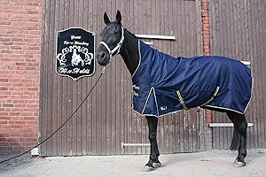 time4horses 1200Denir High Neck Pferdedecke Regendecke Paddockdecke Stalldecke Weidedecke Rug (135 cm)