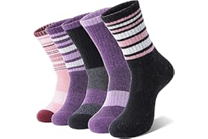 Anlisim Merino Wandersocken für Damen 5 Paare Warme Wollsocken Thermosocken Dick Wolle Wintersocken Atmungsaktiv Arbeitssocken Sportsocken Outdoor Socken