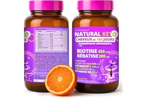 BODYBLOOMS Biotine cheveux pousse rapide | complement alimentaire cheveux avec 12 vitamines | Pousse cheveux très rapide | chute de cheveux femme et homme | repousse cheveux | complement cheveux NATURALKETO®