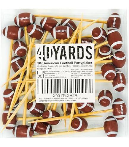 40YARDS American Football Müslischale/Schüssel/Snackschale