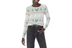 Amazon Essentials Disney | Marvel | Star Wars Women's Lightweight Crewneck Cotton Blend Ladies Jumper Long Sleeve Knit Sweater