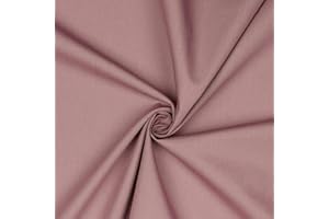 VmG-Store Tessuto in 100% cotone Oeko-Tex, venduto al metro, a partire da 50 cm, oltre 70 colori a scelta (085 I viola antico, 100 x 148 cm)