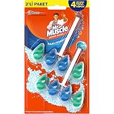 Mr Muscle Toilet Block 2-Piece Marine, 77.2G 1 Pack (1 x 122 g)