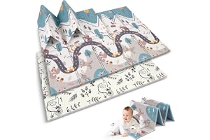 NUKIDO Baby skummatta dubbelsidig söt färgglad design för lek krypande perfekt som en gåva rullbar tjocklek 1 cm storlek 200