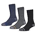 RC. ROYAL CLASS Anti-Slip Thermal Socks For Men Cushioned Towel Warm Winter Woolen Socks, Calf Length Anti Skid Grip Socks, Pack of 3 Pairs, Free Size, Multicolor