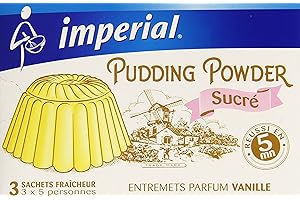 Imperial Préparation pour Pudding à la Vanille 3 Sachets de 60 g